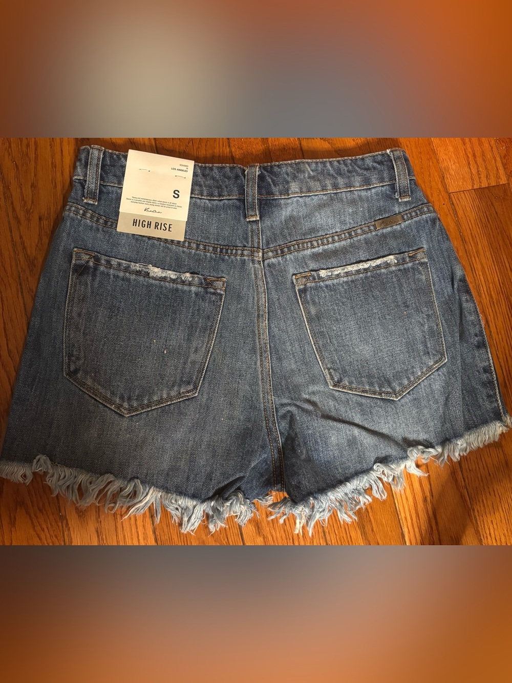 KanCan High Rise Distressed Shorts - Picture 2 of 3